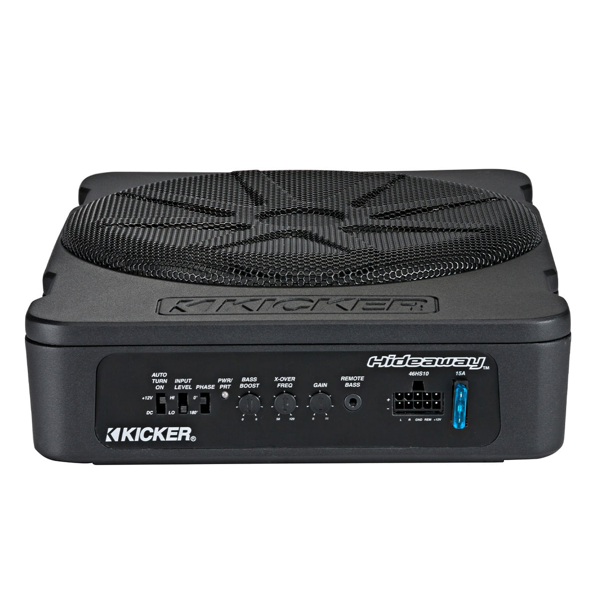 Kicker Hideaway Series 10 Inch Compact Powered Subwoofer with 180 Watt Amplifier