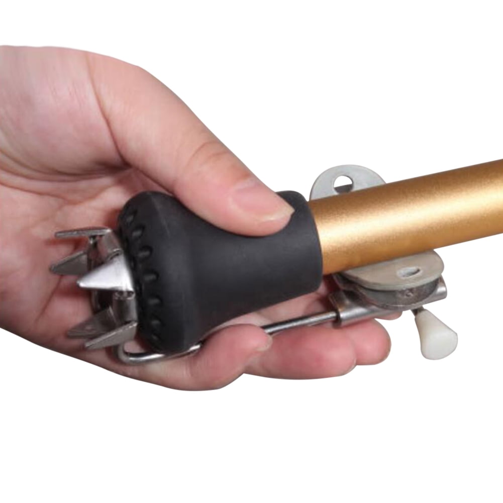 Walking Crampon Sticks Anti Slip Trekking Pole Ice Claws Cane Crutches Grip