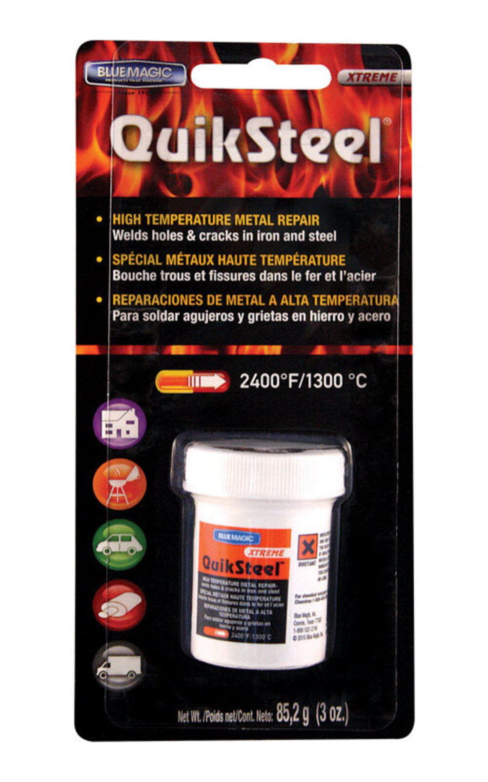 CarGo Thermosteel Blue Magic Cargo ThermoSteel - Hi Temperature Metal Repair, 2 oz tube, sold by each