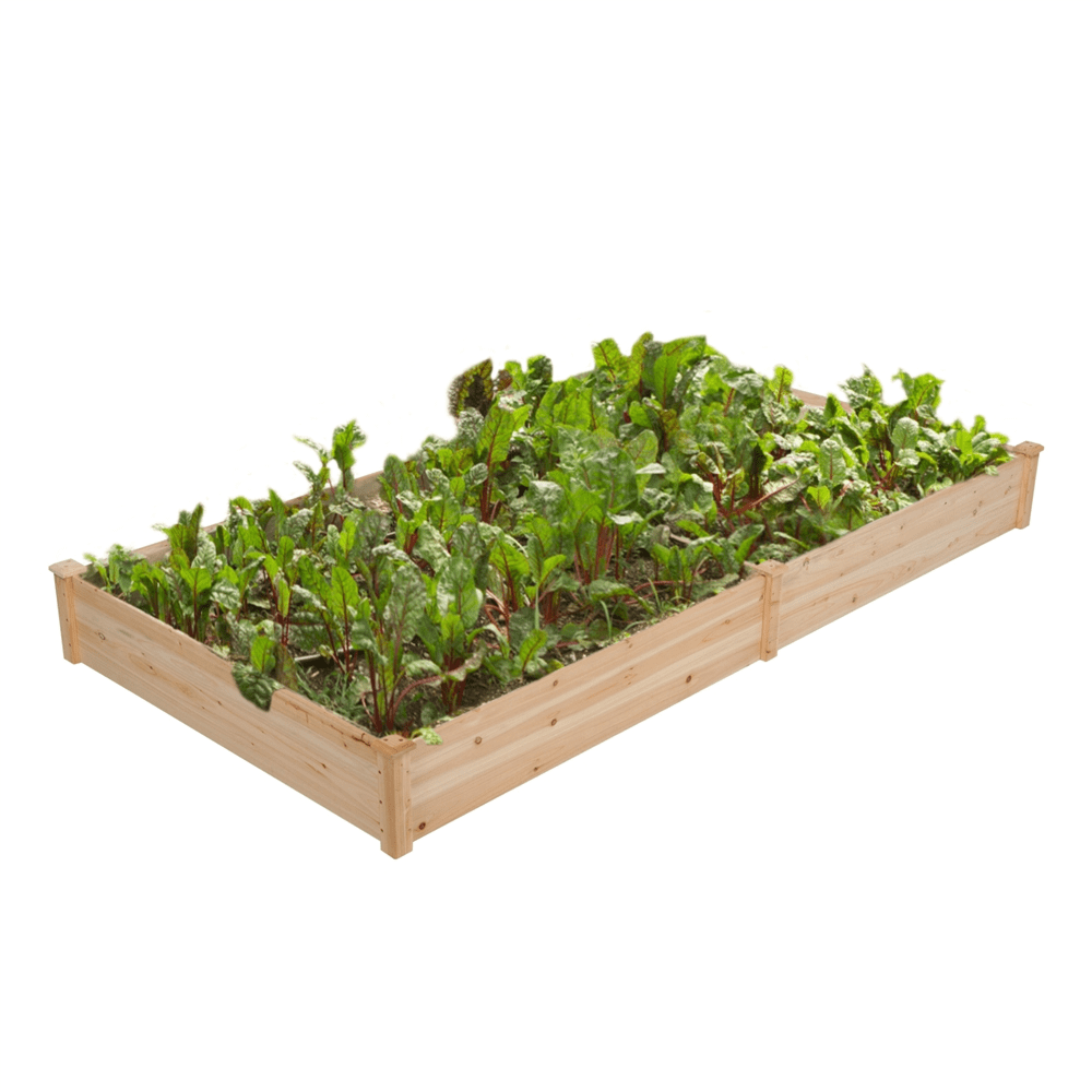 Yaheetech Wooden Raised Garden Bed, Natural Wood