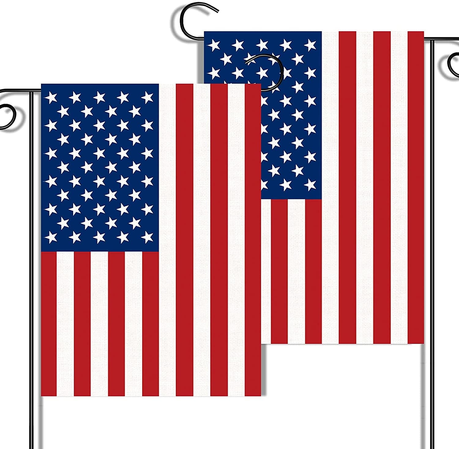 TOPFLAGS Double Sided Premium Garden Flag, US Garden Flag - USA American United States July 4th Independence Day Patriotic Decorative Yard Flags - Weather Resistant & Double Stitched - 18 x 12.5 Inch