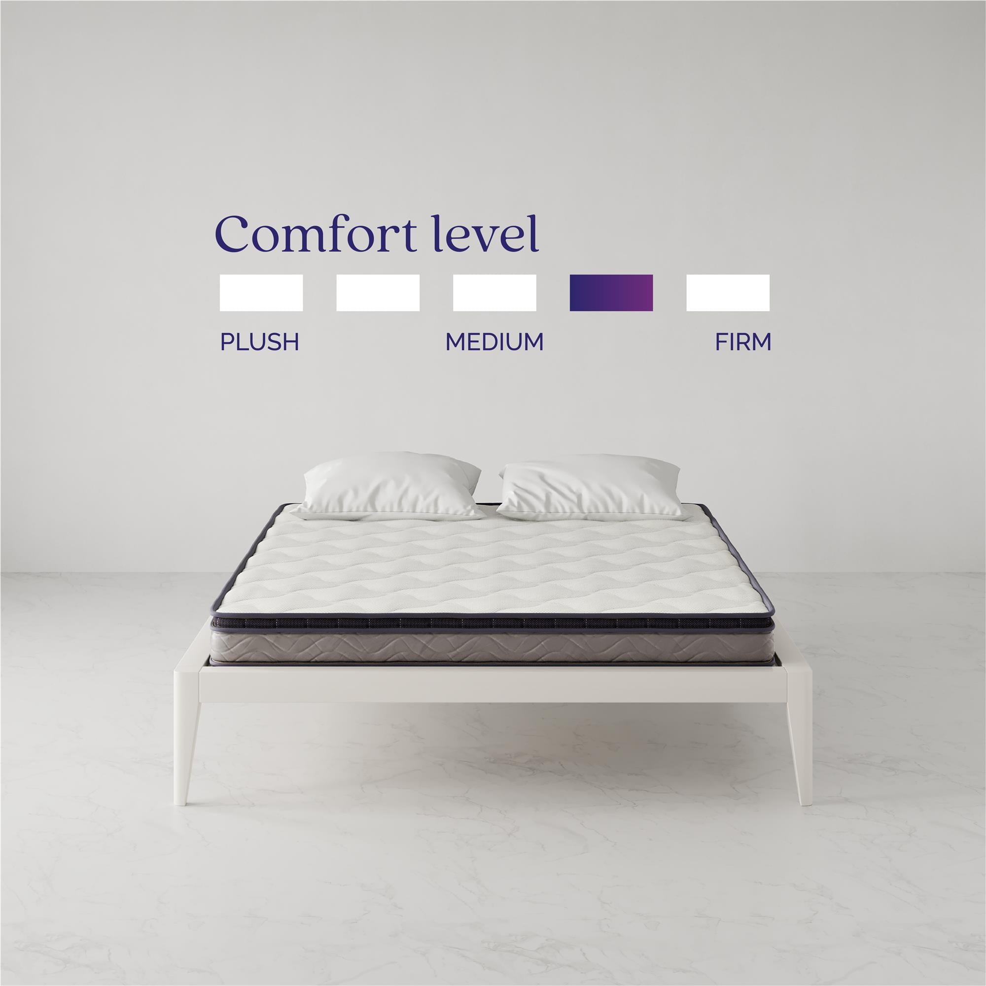 Sleep Regal 6 Inch EuroTop Innerspring Hybrid Mattress, Bed-in-a-Box, Queen