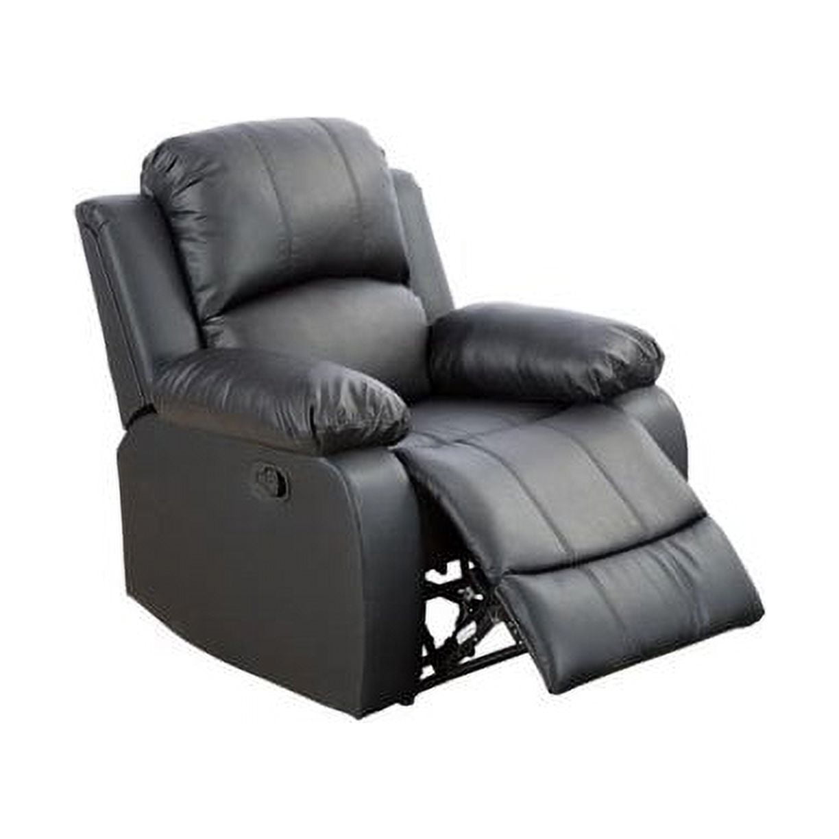 Ainehome Furniture 3-Pieces Recliner Sectional Sofa Set, Reclining Living Room Sofa, Loveseat, Chair (Black, Living Room Set 3+2+1)