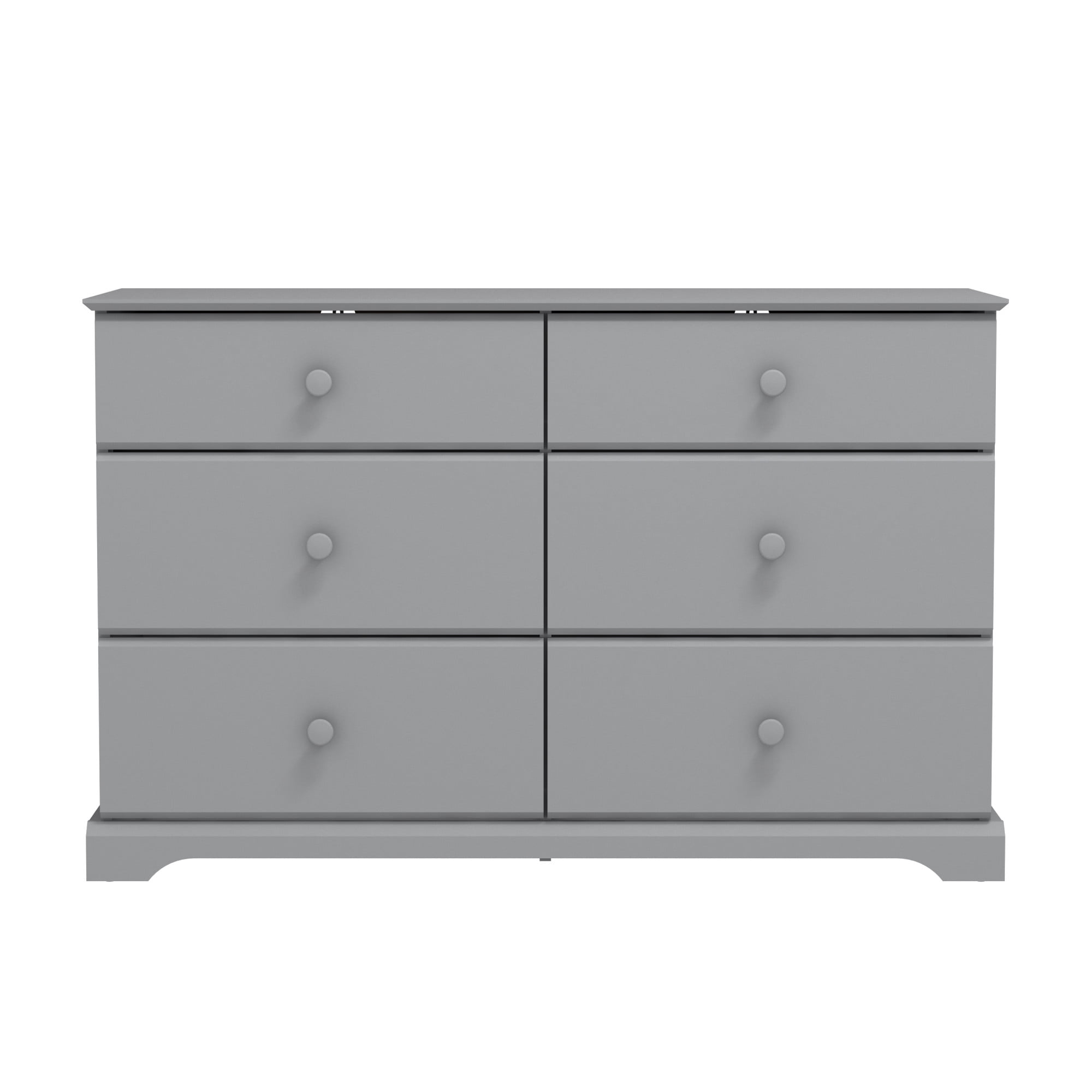 Campbell 6-Drawer Kids Dresser, Gray