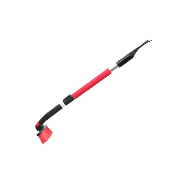 Extendable Snow Brush with Rotary Brush Head Icescraper