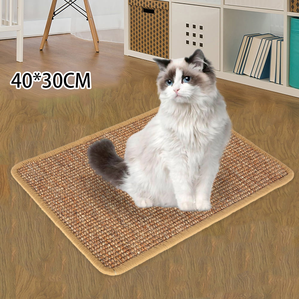 Willstar Cat Scratching Mat,Natural Sisal Mat,Anti-Slip Cat Scratch Pad,Pet Cat Dog Scratch Board Protector,Protect Carpets and Sofas