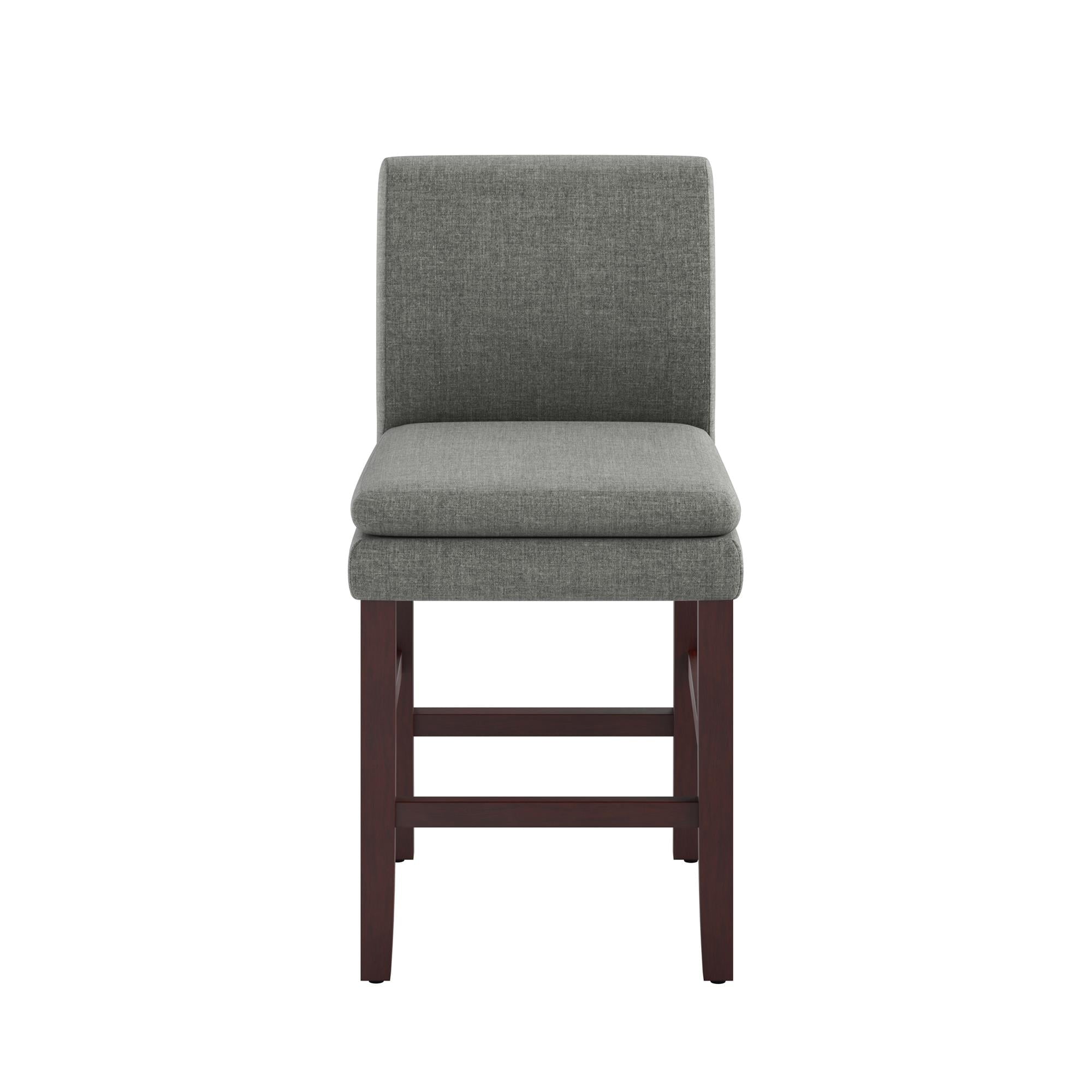DHP Clark Upholstered Counter Height Bar Stool