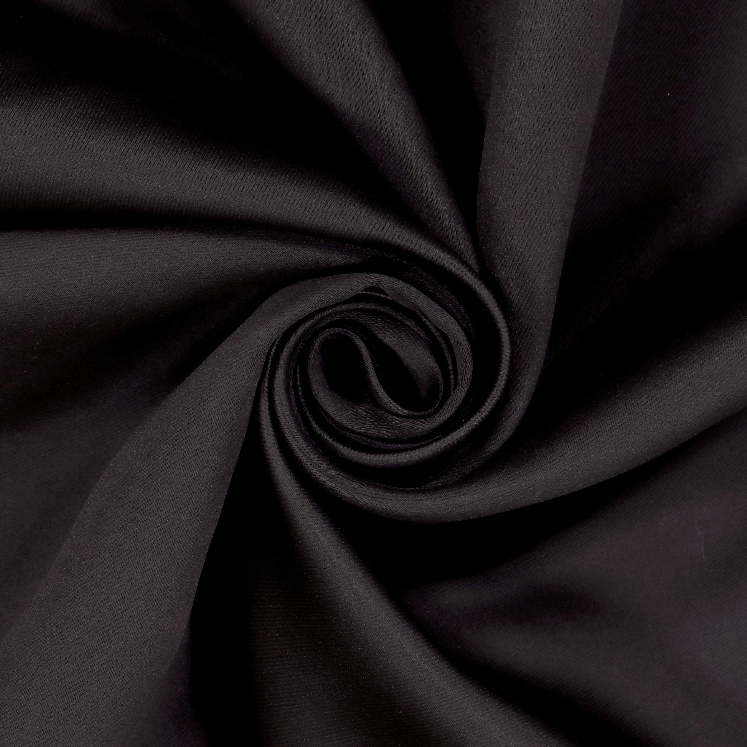 Eclipse Darrell Blackout Rod Pocket Window Curtain Panel, Black, 37x63