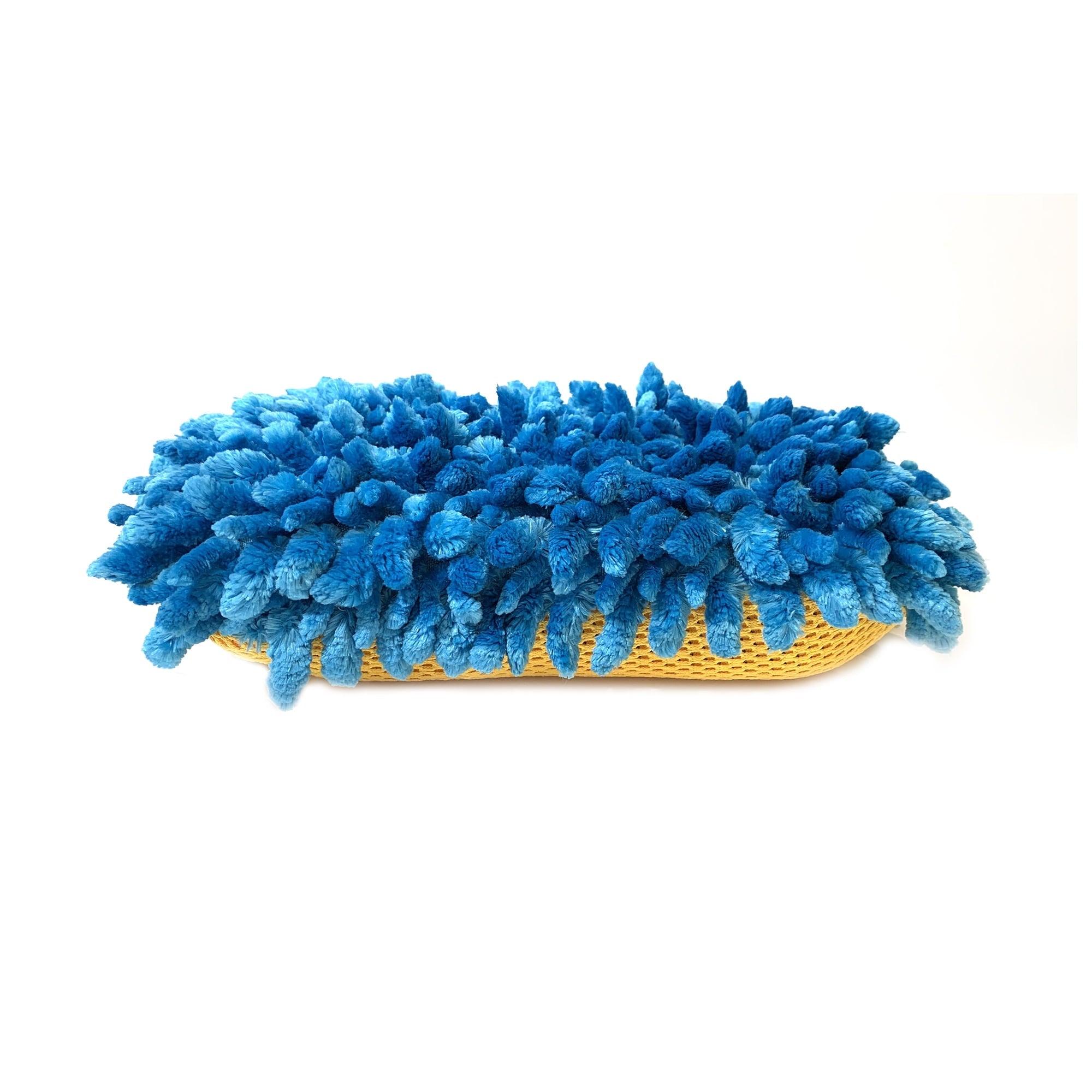 Auto Drive Car Wash Microfiber Sponge, Chenille Pile & Scrubber Back, Blue, 1 piece