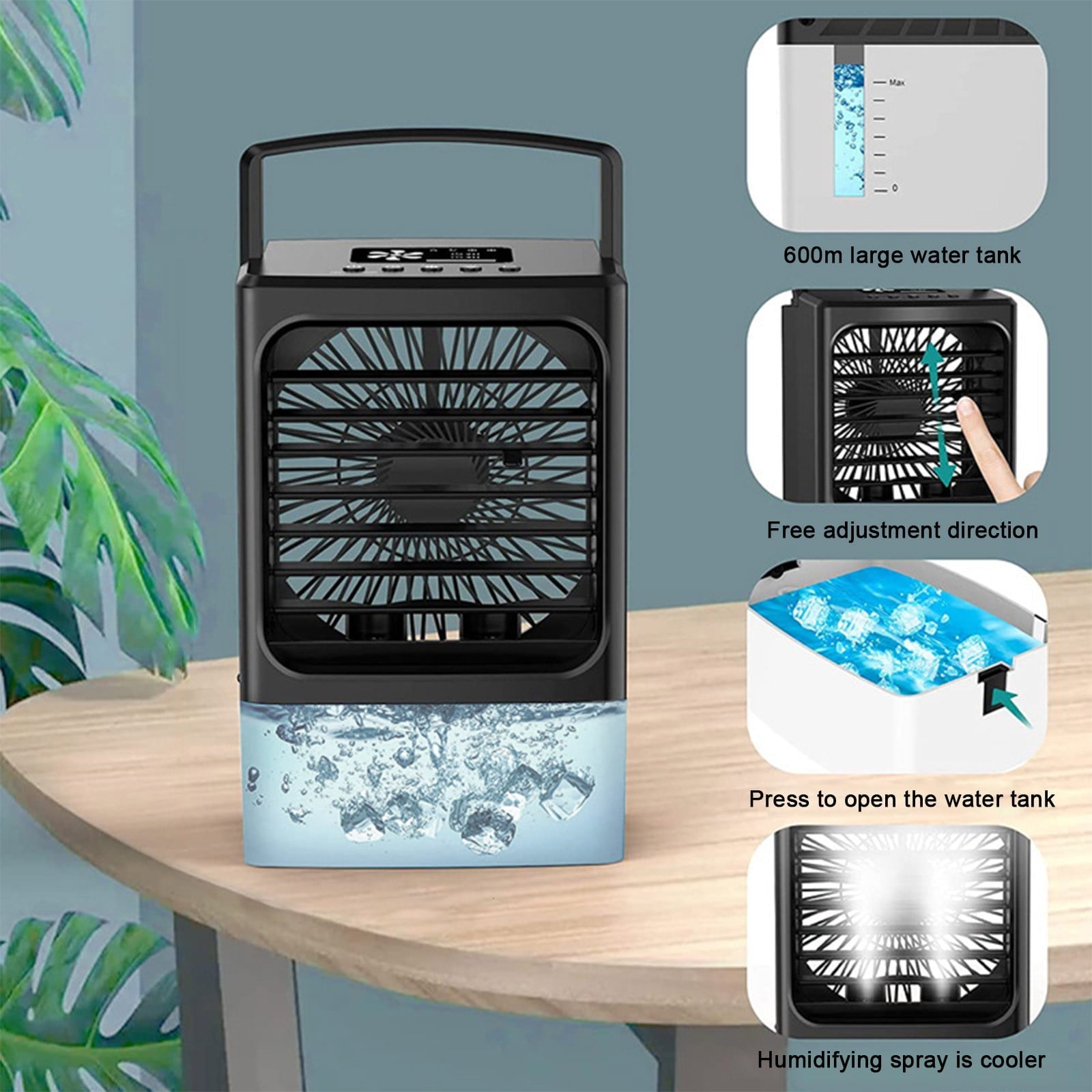 Zeceouar Clearance Items for Home Portable Conditioner Fan Rechargeable Evaporative Portable Cooler With