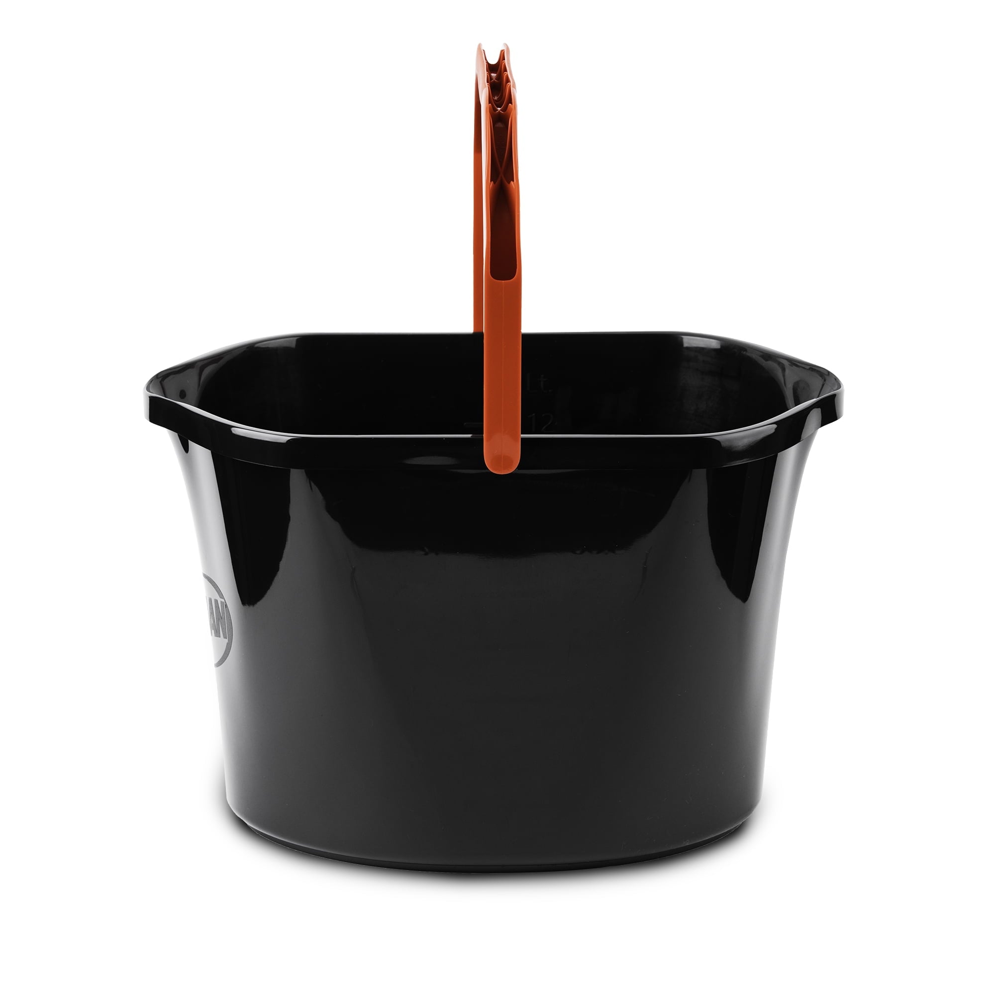 Libman Black and Red High Power 3.5 gal Plastic Utility Bucket, Dual Pour Spouts
