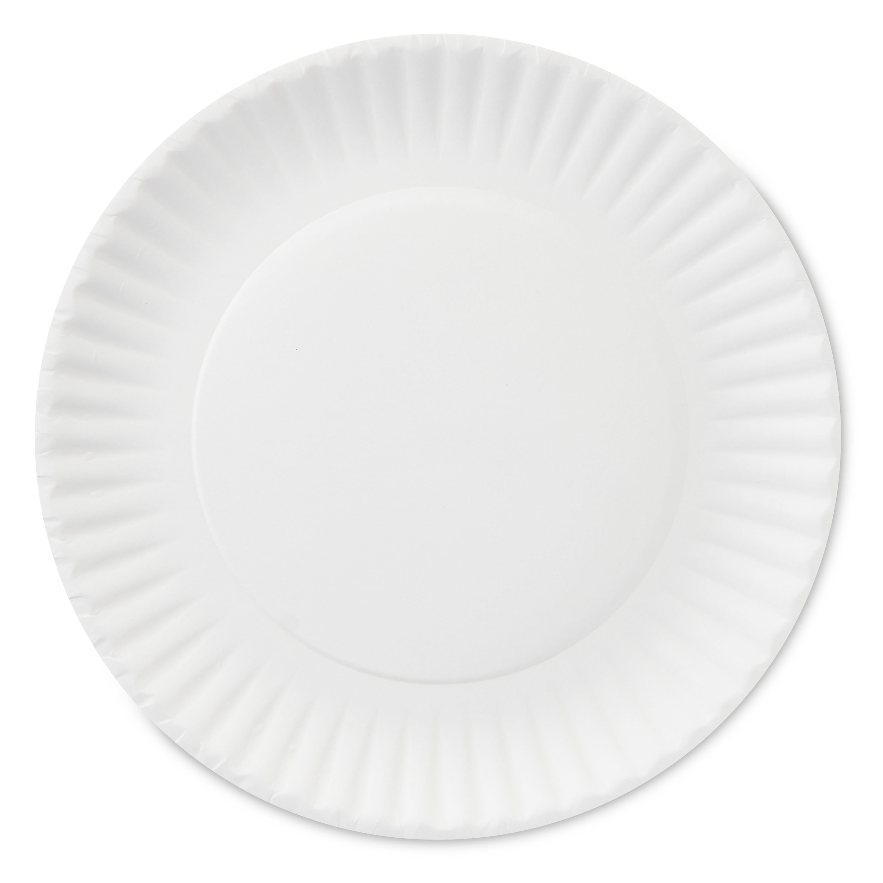 Great Value Uncoated, Microwave Safe, Disposable Paper Plates, 9