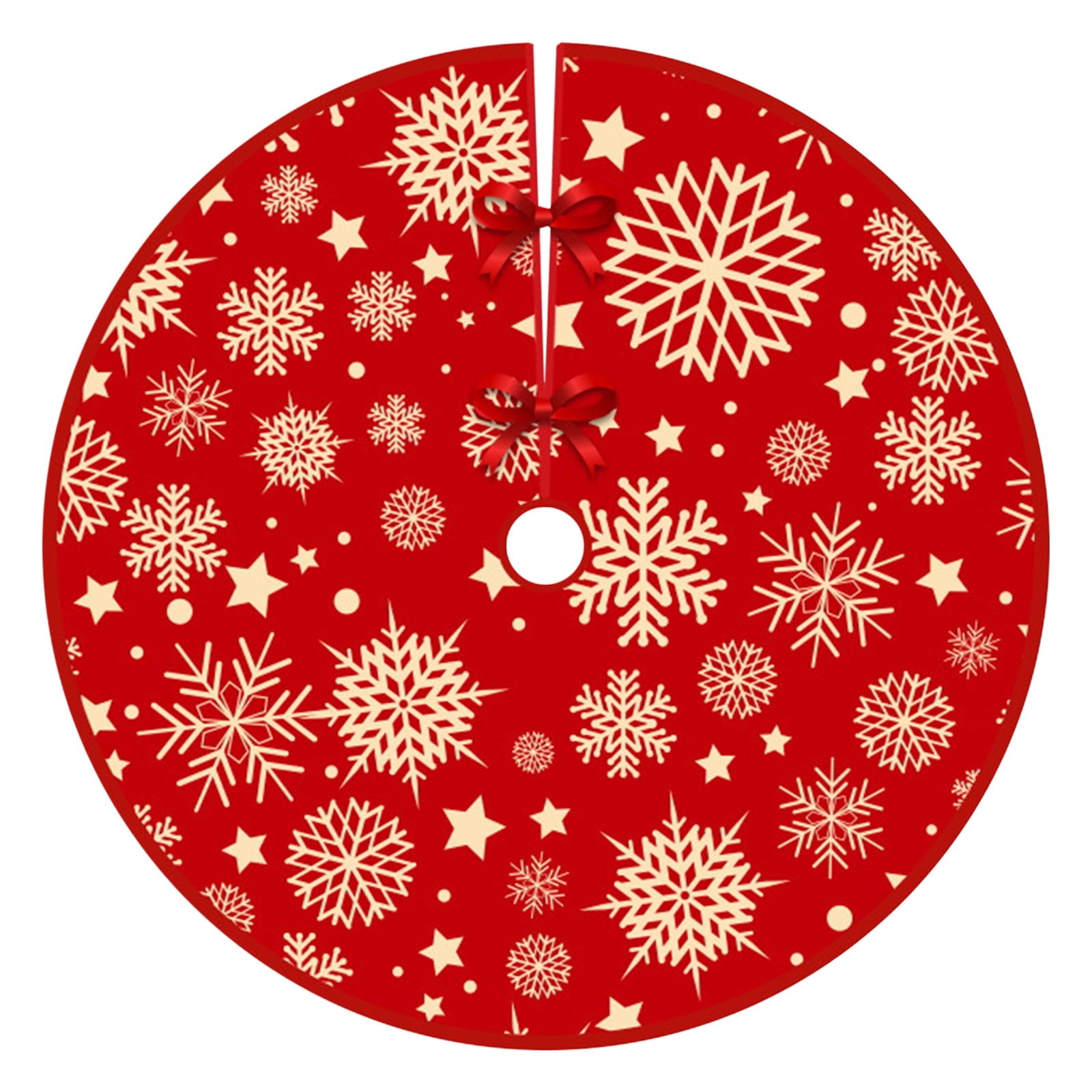 TUTUnaumb 2022 Winter Christmas Ornaments Christmas Tree Skirt Printed Tree Skirt Home Christmas Tree Decoration multicolor