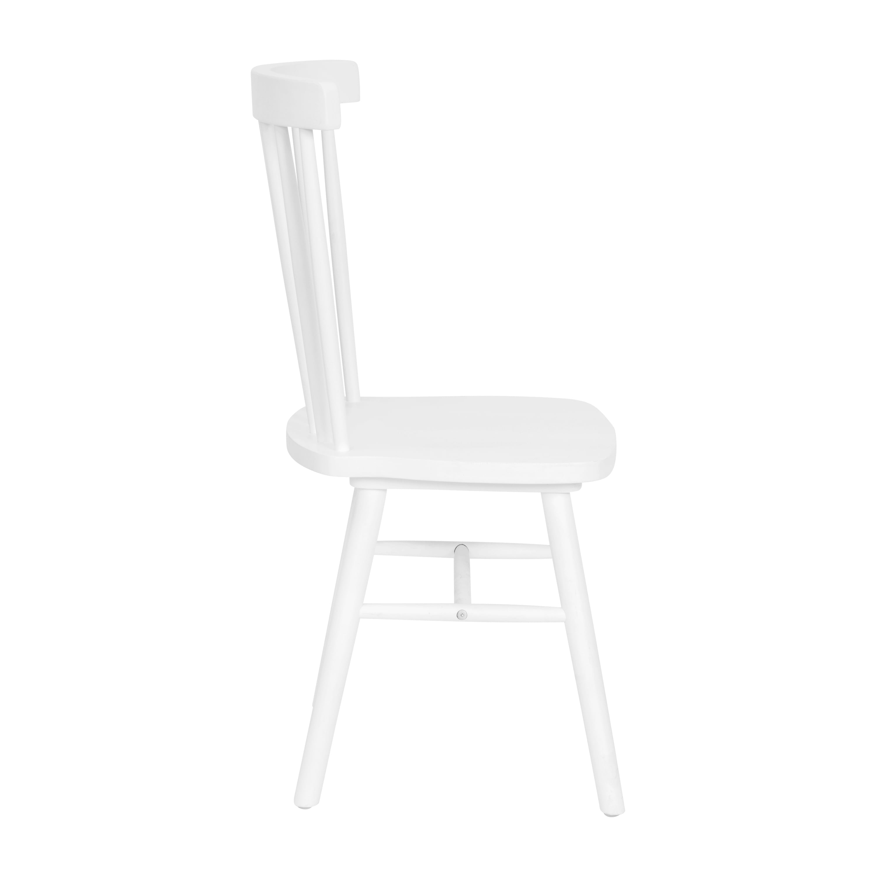 Flash Furniture Ingrid Wood Restaurant Chair, White