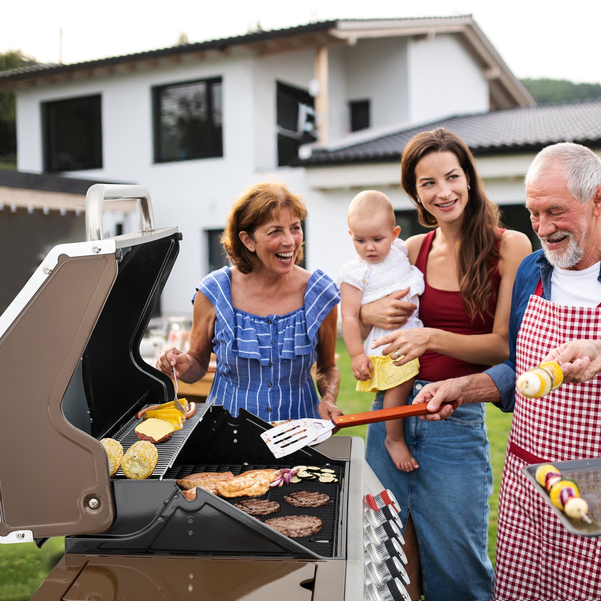 Royal Gourmet 6-Burner GA6402C BBQ Gas Grill with Sear Burner and Side Burner, 74,000 BTU
