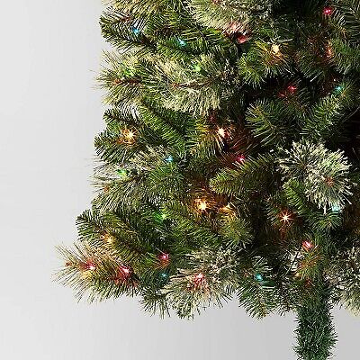 6' Pre-lit Slim Virginia Pine Artificial Christmas Tree Multicolor Lights -