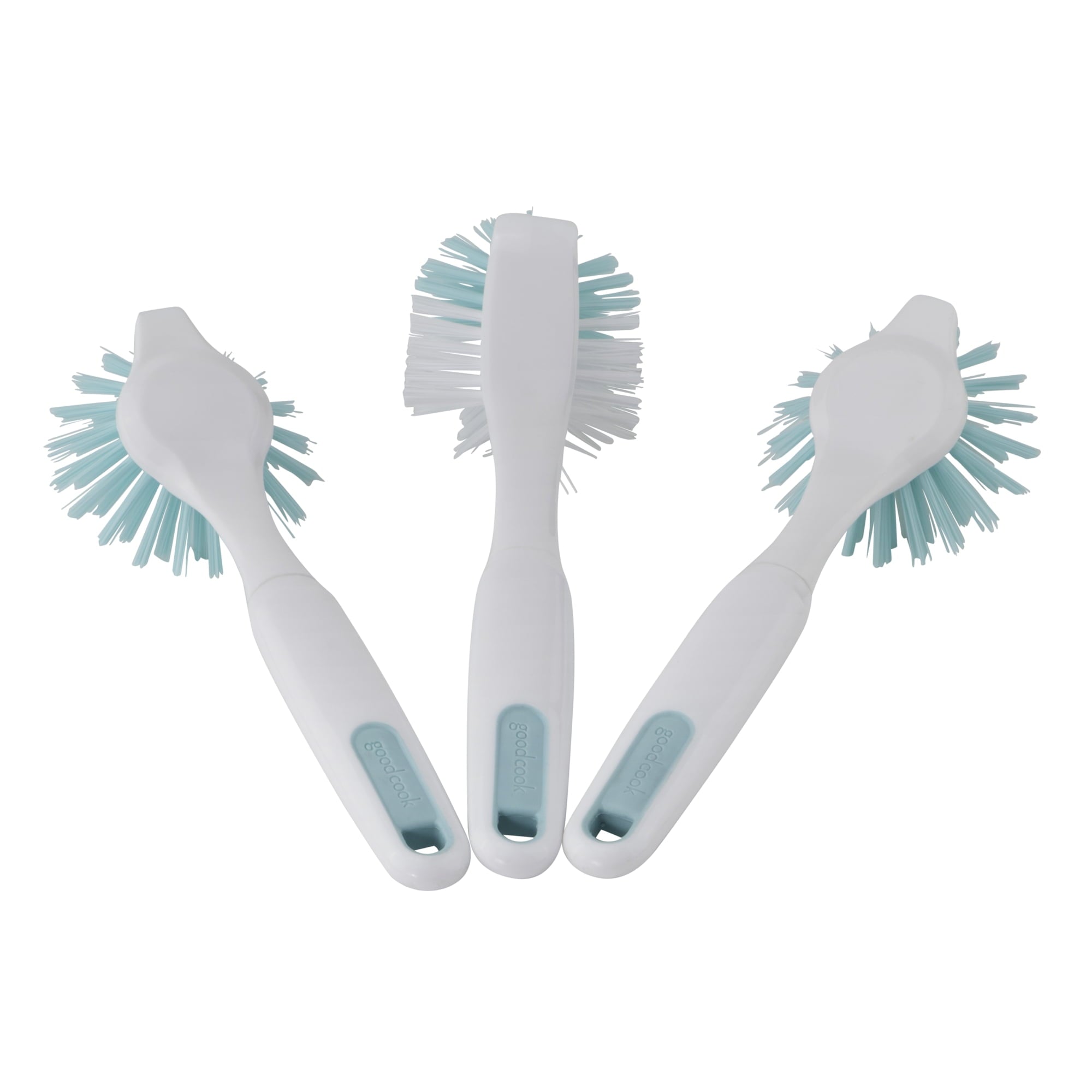 GoodCook PROfreshionals 3-Piece BPA-Free Kitchen Dish Brush Set, Teal