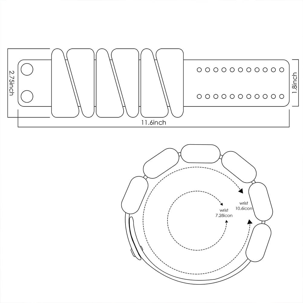 1Pair Unisex Adjustable Wristband Weights Wrist Wearable Weight Bracelet Weight Lifting Wristband