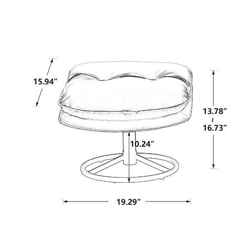 Accent chair TV Chair Living room Chair Beige sofa with Ottoman-Blue ASG