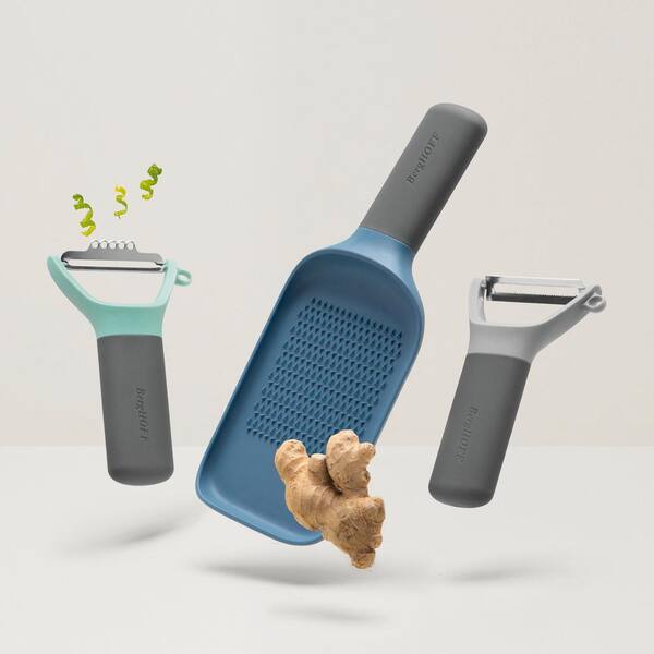 Leo Gray and Green 3-Piecec Tool Set: Peeler, Zester and Grater