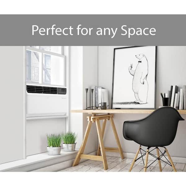 14,000 BTU 115 -Volts Window Air Conditioner Cools 800 Sq. Ft. with Dual inverter, Remote and Wi-Fi in White