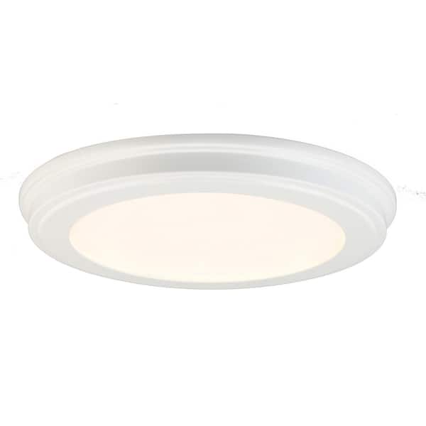 13 in. White Selectable LED Flush Mount