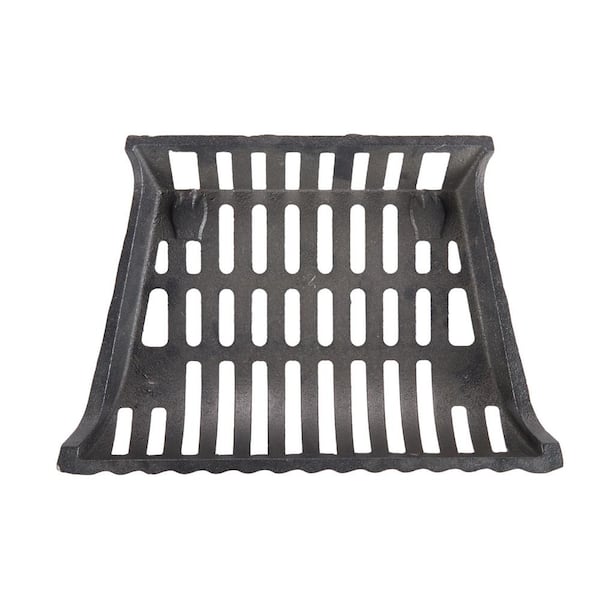 17 in. Cast Iron Heavy-Duty Fireplace Grate with 2 in. Clearance