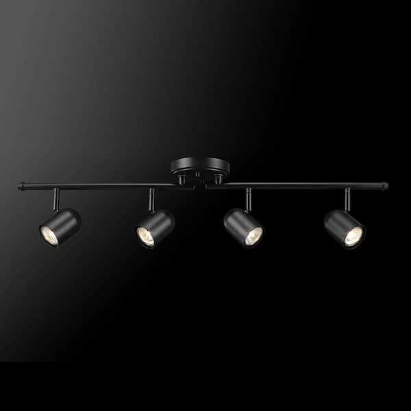 Roland 2.67 ft. 4-Light Matte Black Flexible Track Lighting Kit