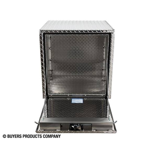 24 in. x 24 in. x 24 in. Diamond Plate Tread Aluminum Underbody Truck Tool Box