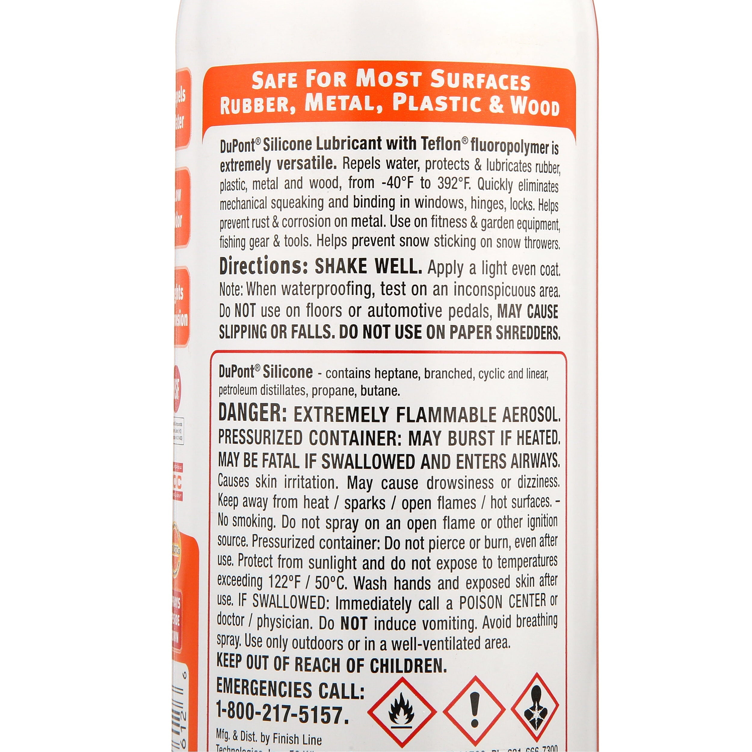 DuPont Teflon Silicone Lubricant, 10 oz