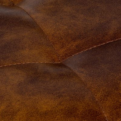 Duhome Counter Height Bar Stools Set of 2, Faux Leather Kitchen Counter Stools with Metal Legs Backless Upholstered, Yellowish Brown