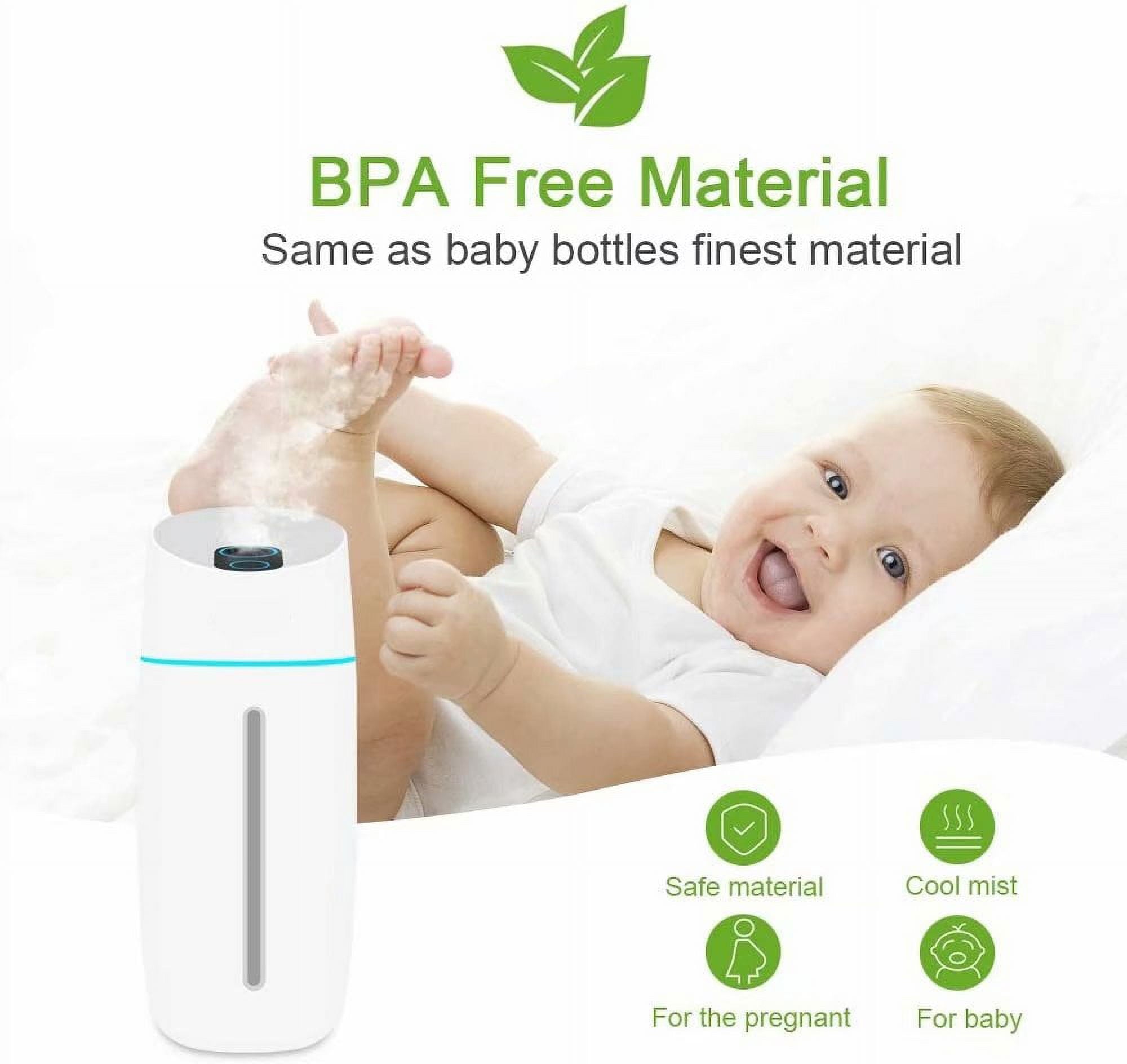 HONGGE Portable Personal, Mini Mist Humidifier with USB, White