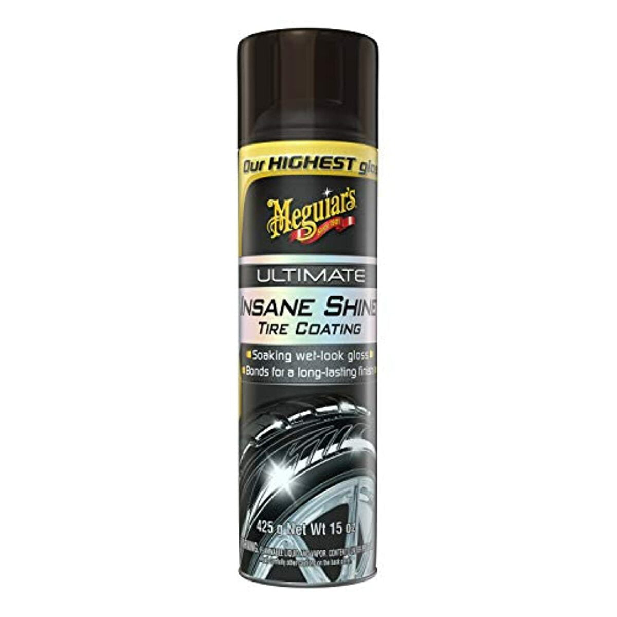 Meguiar's Ultimate Insane Shine Tire Coating, G190315, 15 Oz
