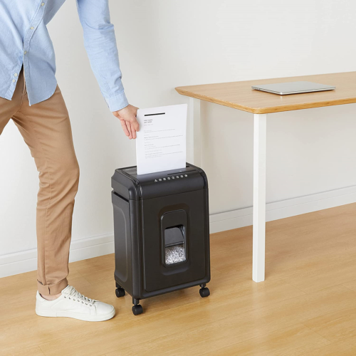Amazon Basics 8-Sheet High-Security Micro-Cut Shredder with Pullout Basket