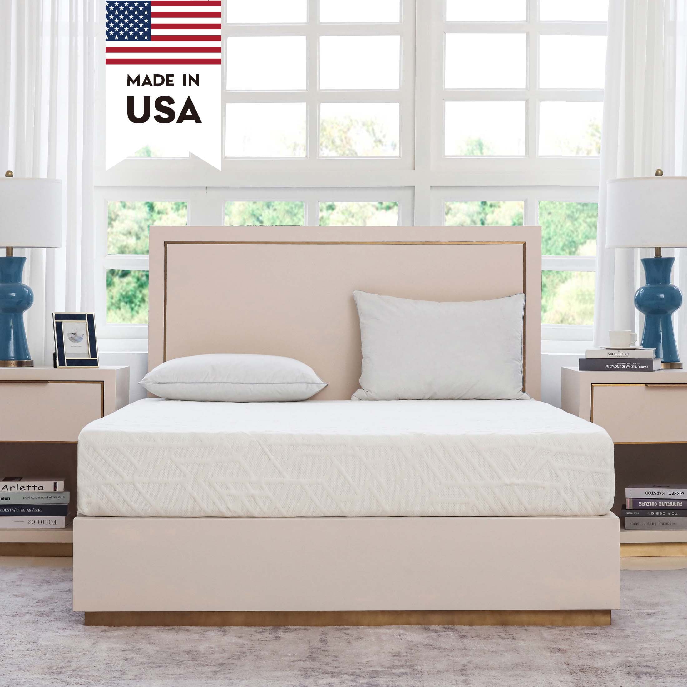 Ego White 6 inch Memory Foam Mattress, Twin Size Mattress in a Box, Medium Firm