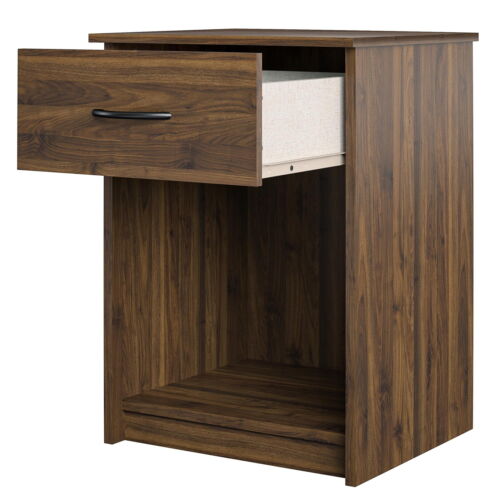 Classic Nightstand with Drawer, Walnut