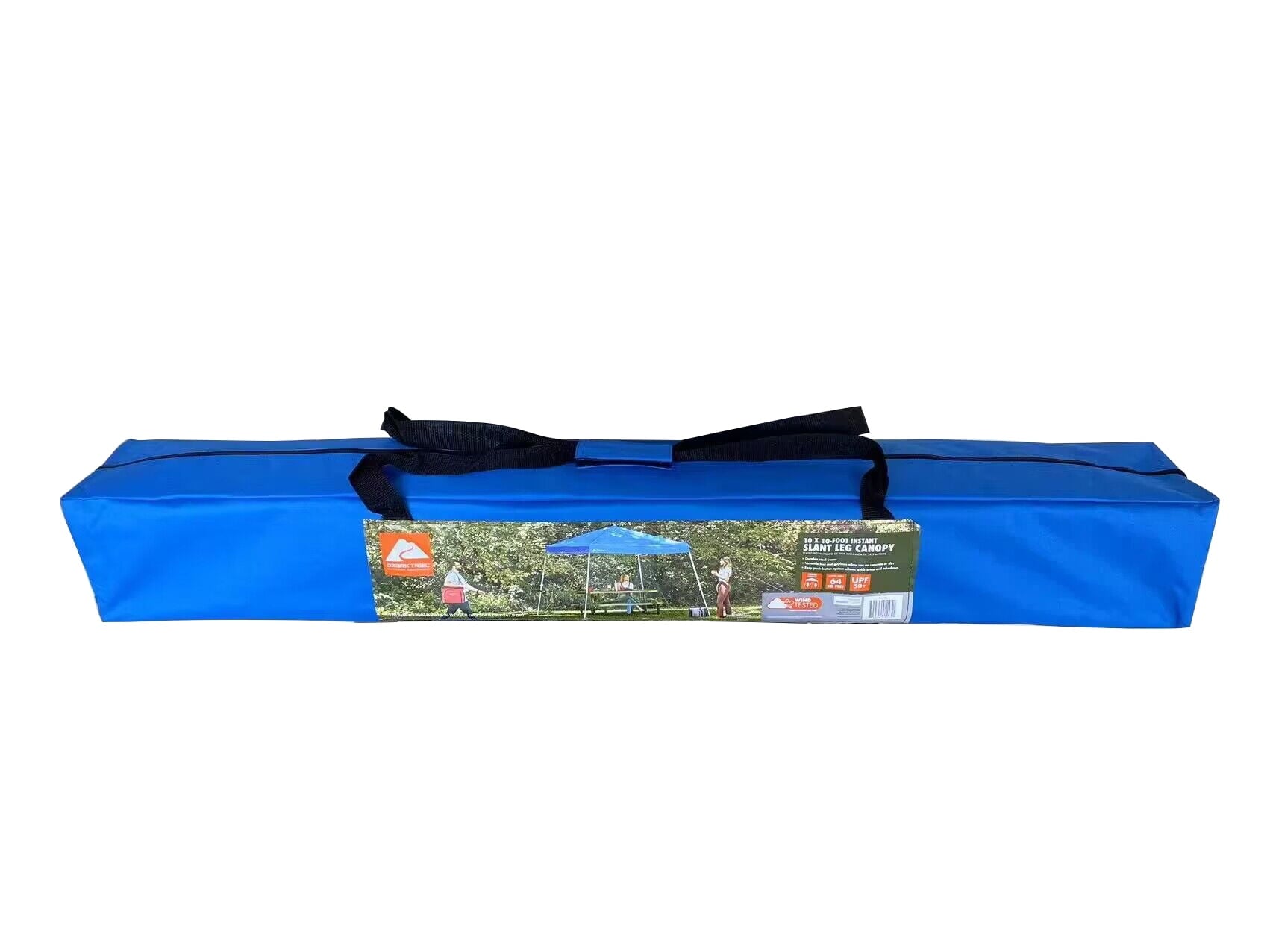 Ozark Trail Instant Slant Leg Canopy, Blue, 10 ft x 10 ft