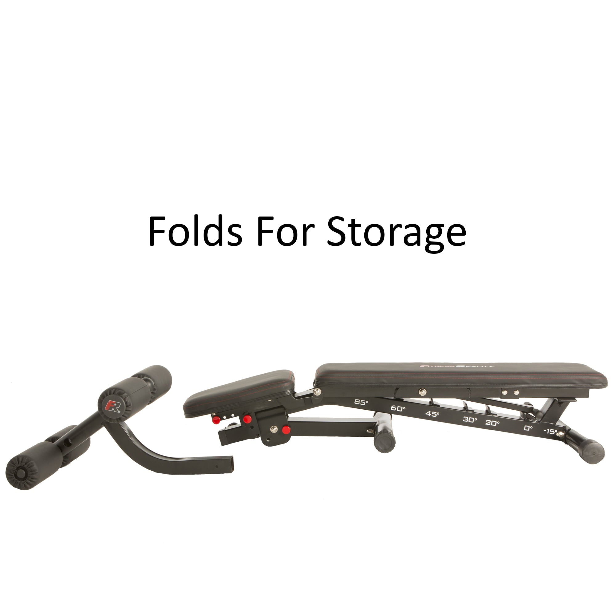 Fitness Reality 2000 Super Max Extra Large Adjustable Utility FID Weight Bench with Detachable Leg Lock-Down