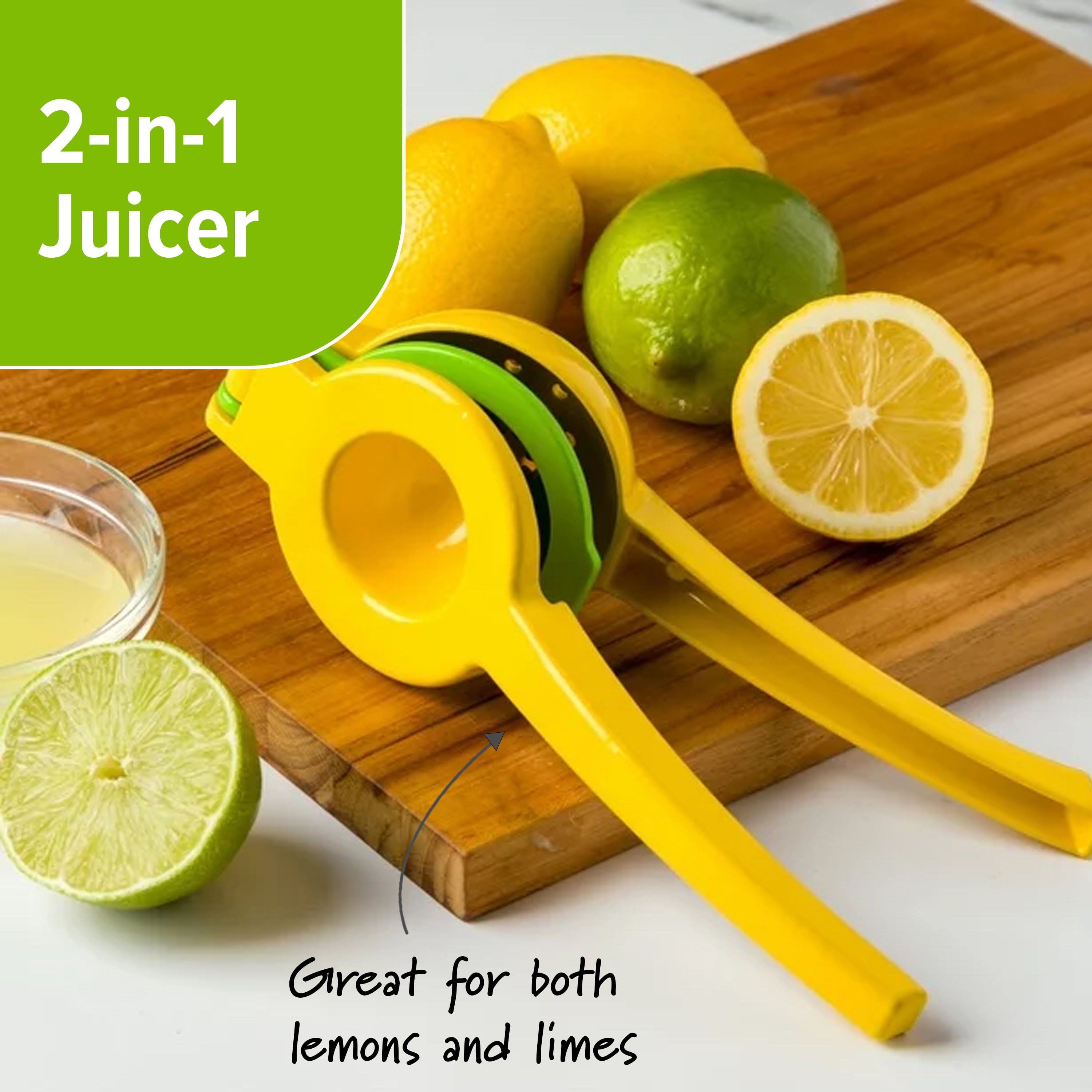 PrepSolutions 2-in-1 Dual-Cavity Lemon Lime Squeezer