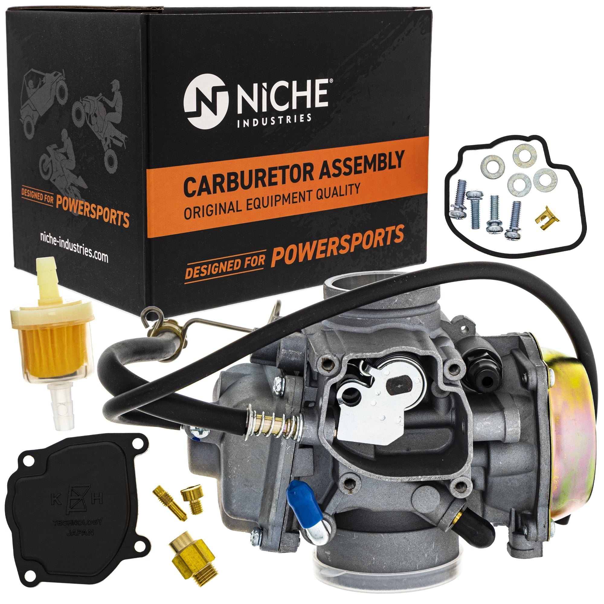 Niche Carburetor Assembly for Arctic Cat 400 300 0470-348 0470-352 ATV 519-KCR2252B