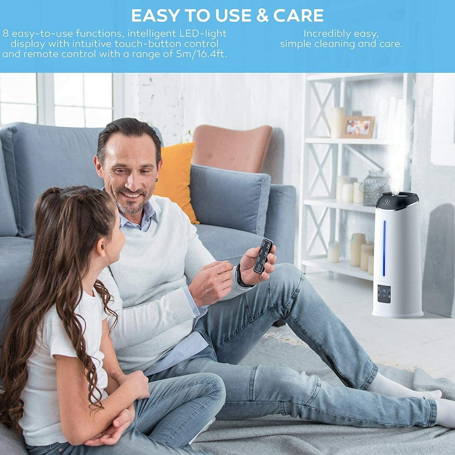 DIVERSO Cool Mist Humidifier with Remote Control and LED Display 1.59 Gallon