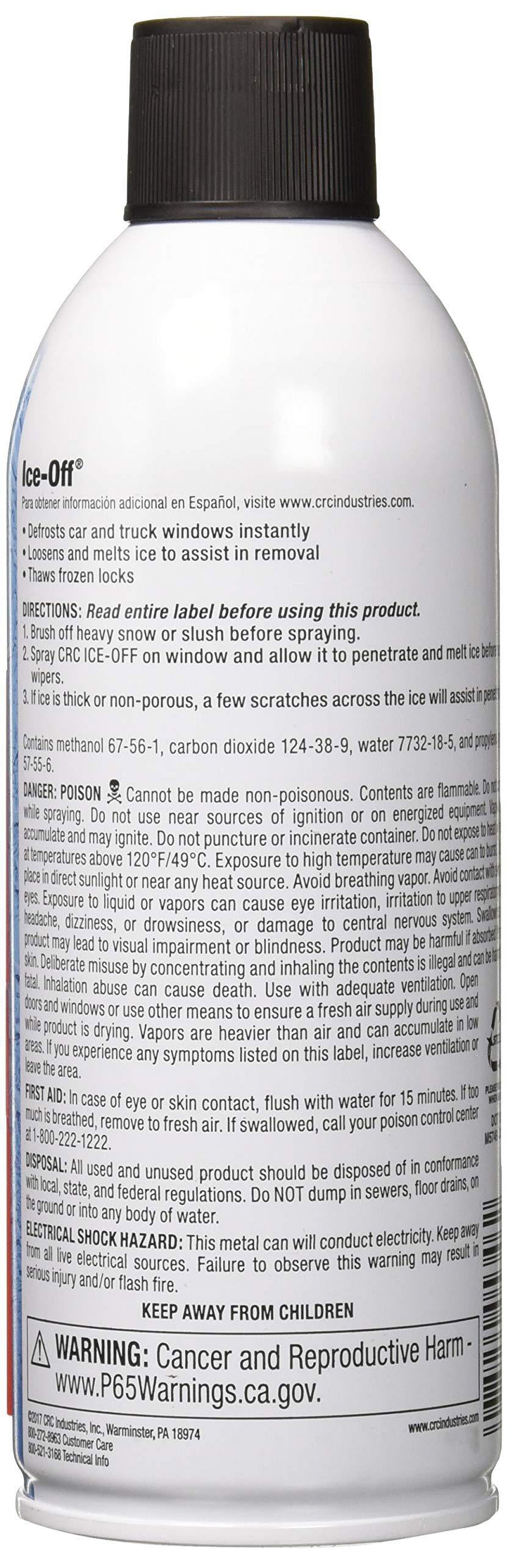 CRC 05346 Ice-Off Windshield Spray De-Icer - 12 Wt Oz. (3-Pack)