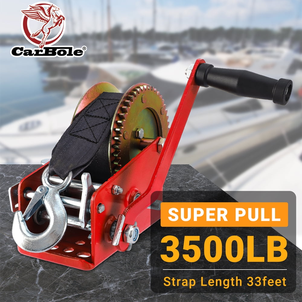 Trailer Winch, 3500 lb for Boat RV ATV Hand Winch