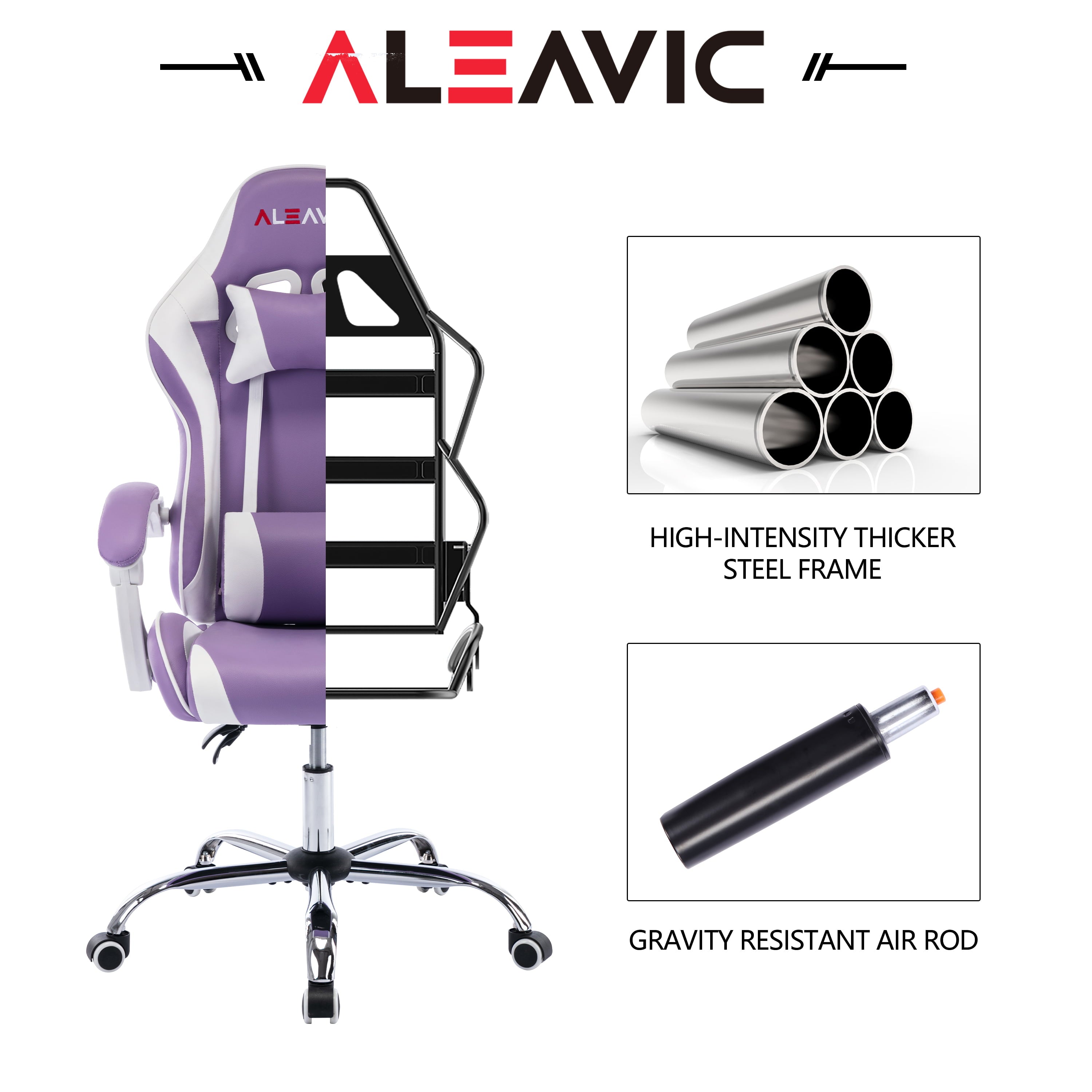 XINMICS Ergonomic Gaming Chair Gaming Massage Chair Massage Function Lying Recliner Seat Home Office Chair