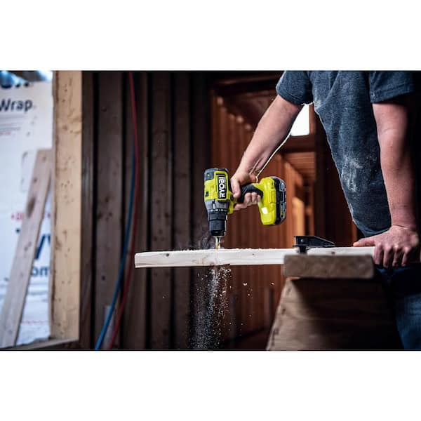 ONE+ HP 18V Brushless Cordless 2-Tool Combo Kit with Drill/Driver, Impact Wrench, Batteries, Charger, and Bag