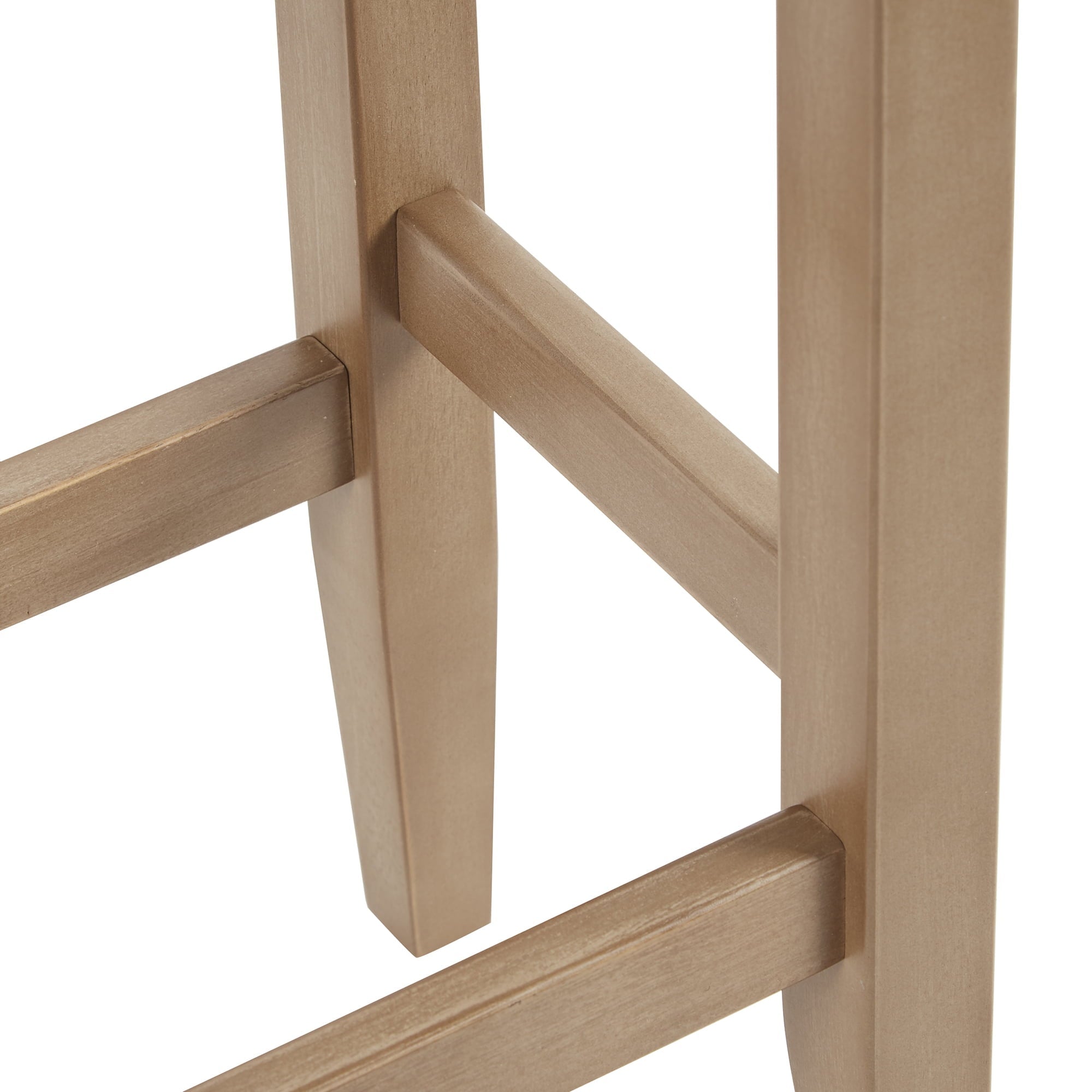 Better Homes & Gardens Light Grey Linen like Upholstered Backless 29 inch Barstool