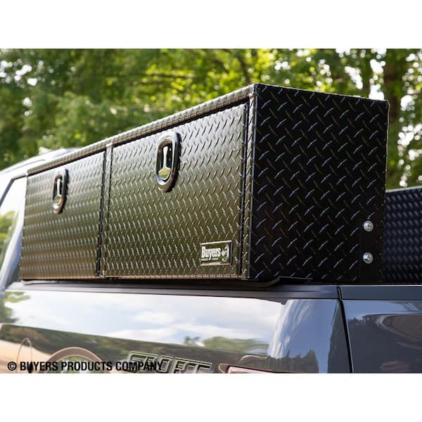 72 in. Black Diamond Tread Aluminum Top Mount Truck Tool Box