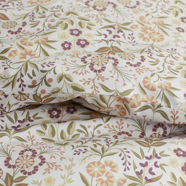 Company Cotton Autumn Garden Blush King Cotton Percale Comforter