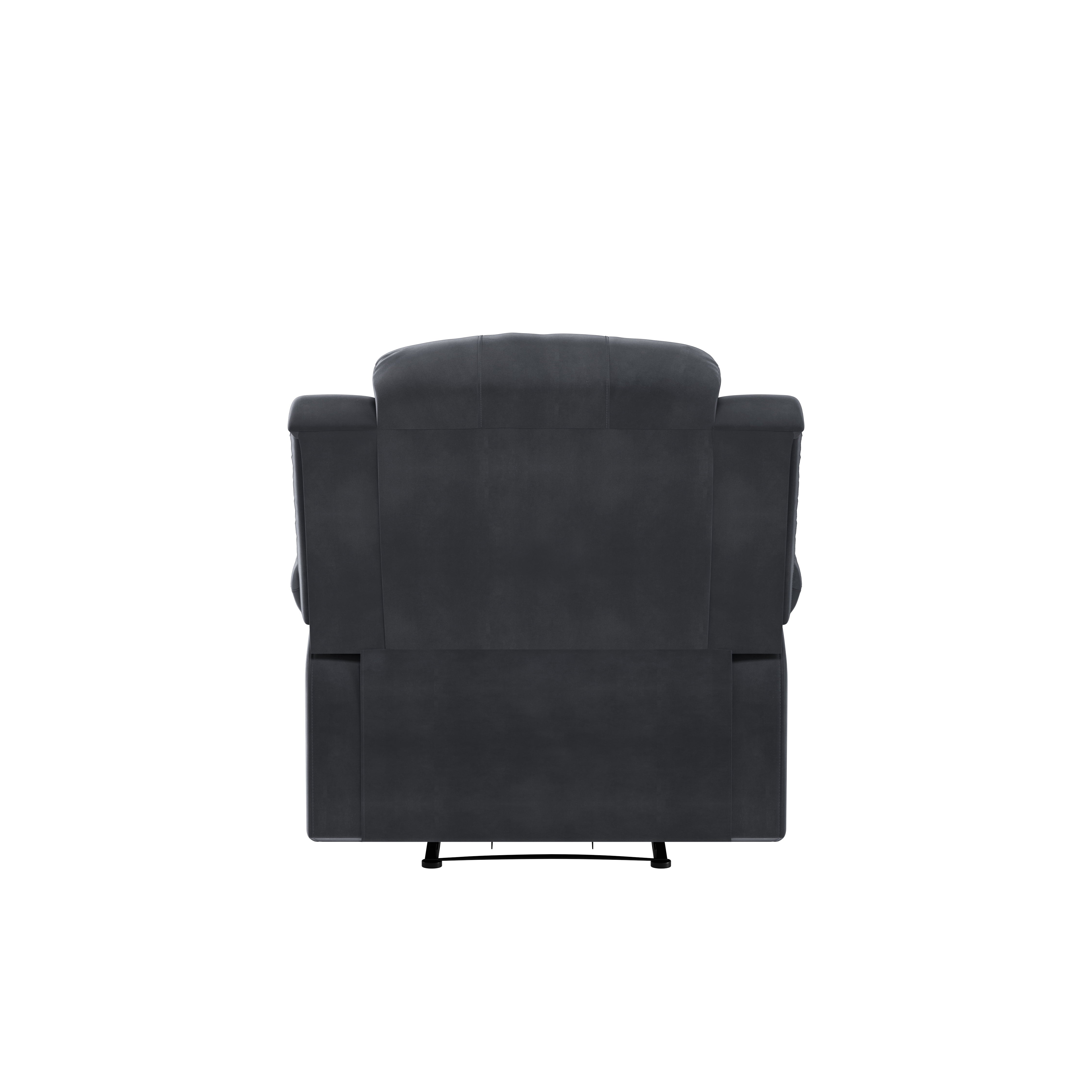Lifestyle Solutions Reynolds Manual Standard Recliner, Slate Gray Microfiber