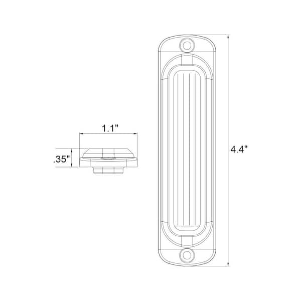 LED Amber Vertical Strobe Light